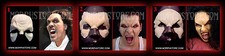 Halloween/Foam latex/Set of three Vampire/Face/Brows/Mask/lot.