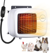 Dog House Heater with Thermostat, Pet House Heater with 6FT anti Chew Cord and S