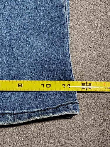 Free People Jeans Womens Size 28 Blue Denim Flared Bottom Pull On Mid Rise - Picture 16 of 20
