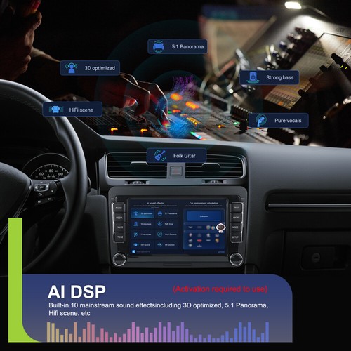 DAB+ 4+64GB Android13 Autoradio Carplay GPS für VW GOLF 5 6 Passat Touran Polo - Bild 13 von 24