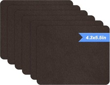 Self-Adhesive Microfiber Sofa Fabric Repair Patches - 6 Piece Set Dark Brown 