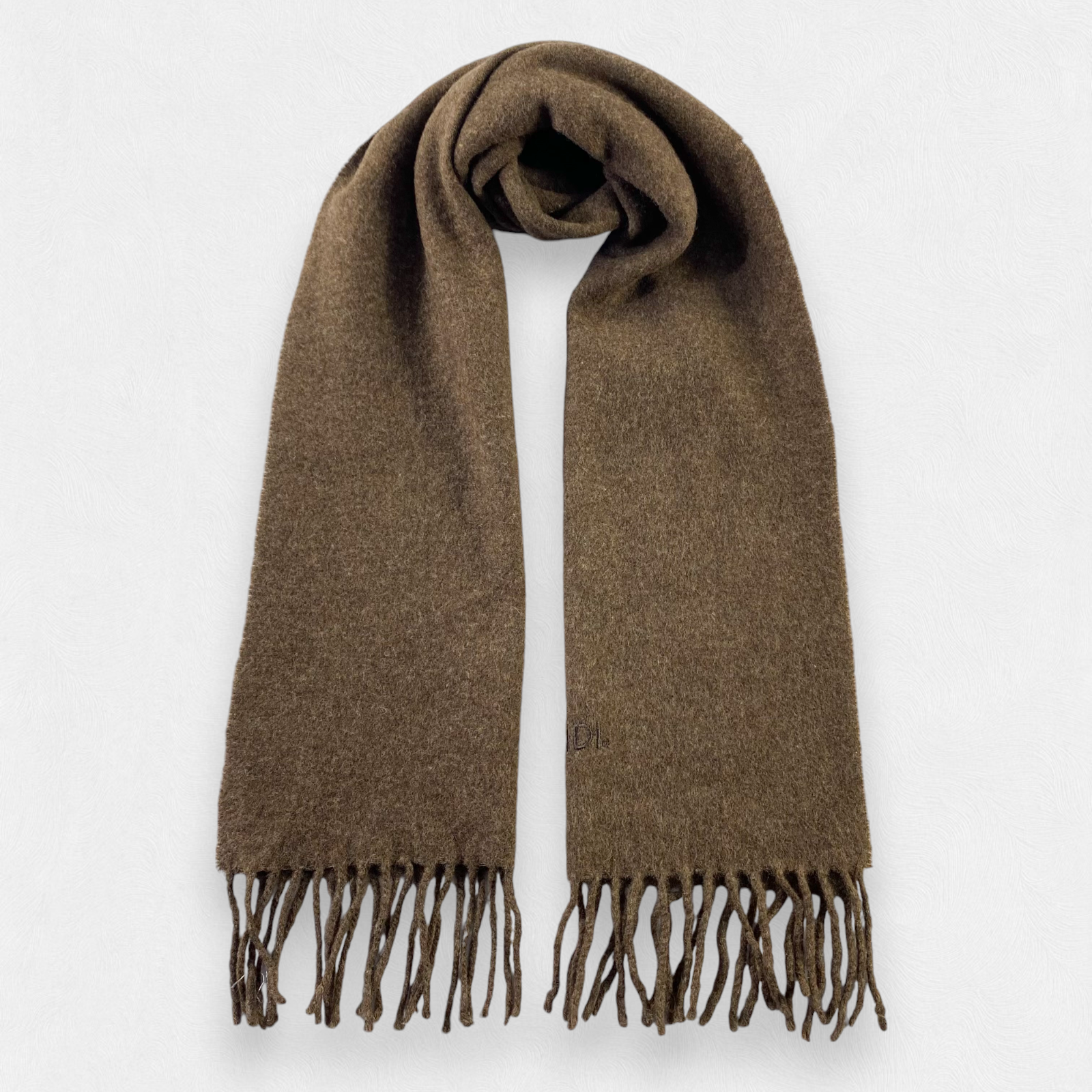 Fendi Wool Muffler Scarf Winter Warm Neck Wrap