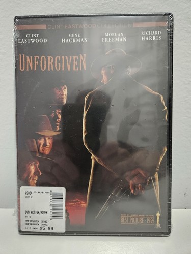 UNFORGIVEN (DVD 1992, 2010) Clint Eastwood & Morgan Freeman- New & Sealed