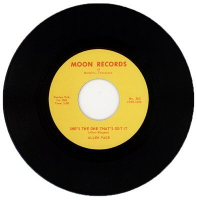 ALLEN PAGE ''SHE'S THE ONE THAT'S GOT IT c/w SUGAR TREE'' 1958 ROCKABILLY