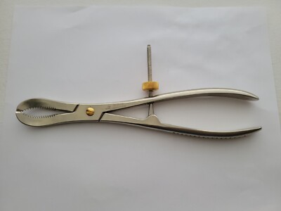 Turtle Surgical TR-225-136 Bone Reduction Forceps, Speed Lock, Curved Jaw,...