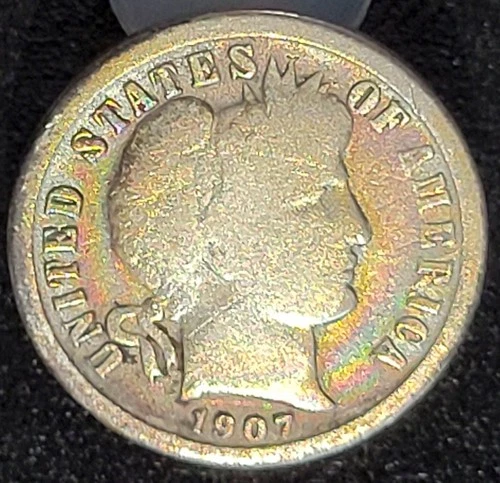 1907 O New Orleans Mint Barber Dime