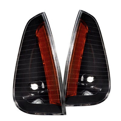 Fits 2006-2010 Dodge Charger Signal Corner Lights Pair Black Replacement Lamps
