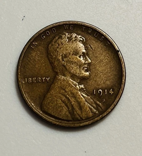 1914-S Lincoln Head Cent Pleasing VF