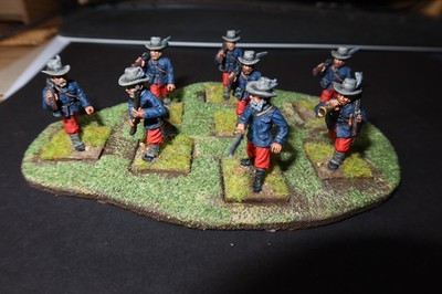 GRINGO40s 28mm PRO-PAINTED MAXIMILLIAN IMPERIAL AUSTRIAN LEGION COMPANY x 8 (3)