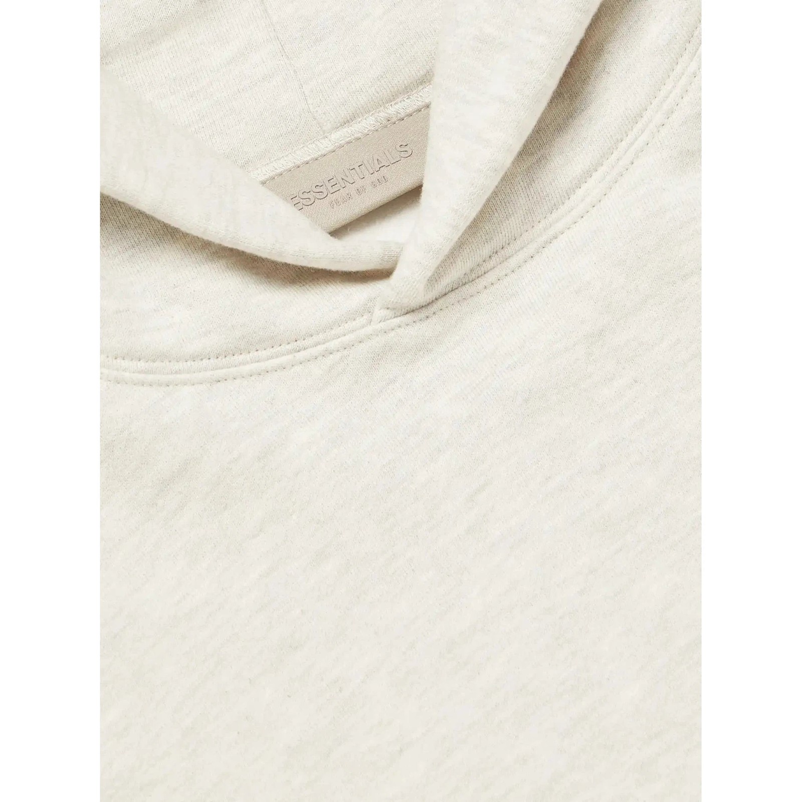 FEAR OF GOD ESSENTIALS LIGHT HEATHER OATMEAL HOODIE (SS22) image 2