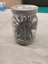 Jar of Various Vintage OBO Nails and Washers 0.60kg Job Lot Mixed Sizes EB14