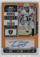 2023 Contenders Optic Rookie Ticket RPS Orange Prizm 48/50 Tre Tucker Auto 05jo
