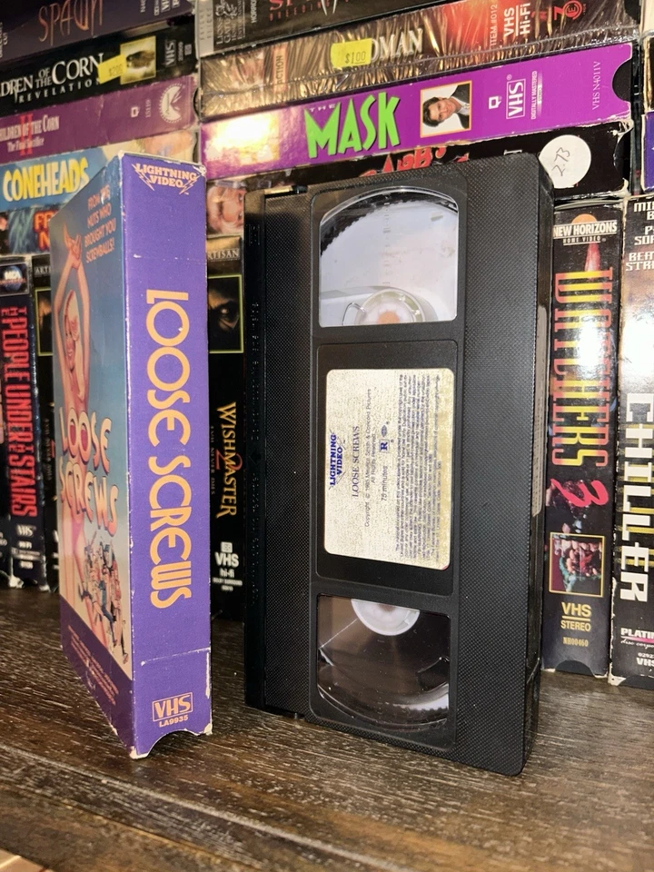 Loose Screws VHS Tape 1986, Lightning Video Comedy Vtg HTF OOP Rare - Image 2 of 4