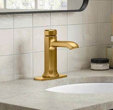 KOHLER Rubicon Touchless Single Hole Bathroom Faucet in Brushed Moderne G2U