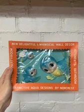 vintage Rare Norcrest Lefton Holt Howard blue bird anthropomorphic wall plaque