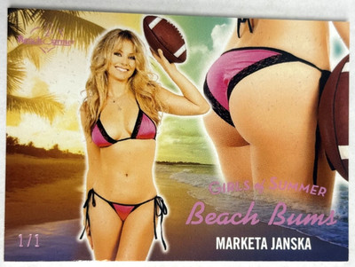 MARKETA JANSKA 2025 Benchwarmer Girls of Summer BEACH BUMS 1/1 PINK
