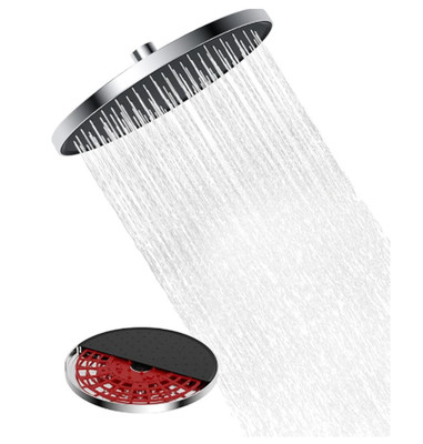 Hibbent 10 Zoll Regendusche Selbstreinigend | Duschkopf Rund Chrom | Anti-Kalk |
