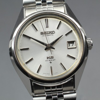 Vintage [N Mint] King Seiko 5625-7110 KS Hi-Beat Silver Men's AT Watch JP U774