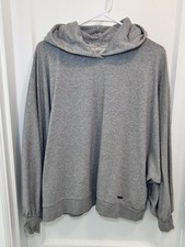 AllSaints Artia Gray Cotton Pullover Hoodie Sweatshirt Women  s Size M