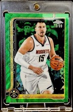 Nikola Jokic 2025-26 Topps Chrome Green Wave Refractor #25 /99 Nuggets