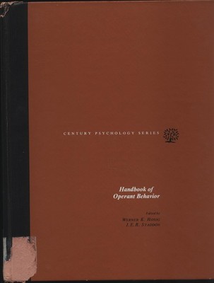 Handbook of Operant Behavior Honig, Werner Konstantin und John Ric Ayner Staddon