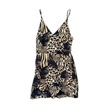 Urban Outfitters Mini Dress Size S Leopard Cheetah Zebra Print Party Cocktail