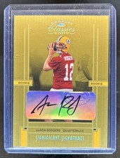 2005 Donruss Classics Aaron Rodgers Significant Signatures Gold RC Auto #/10