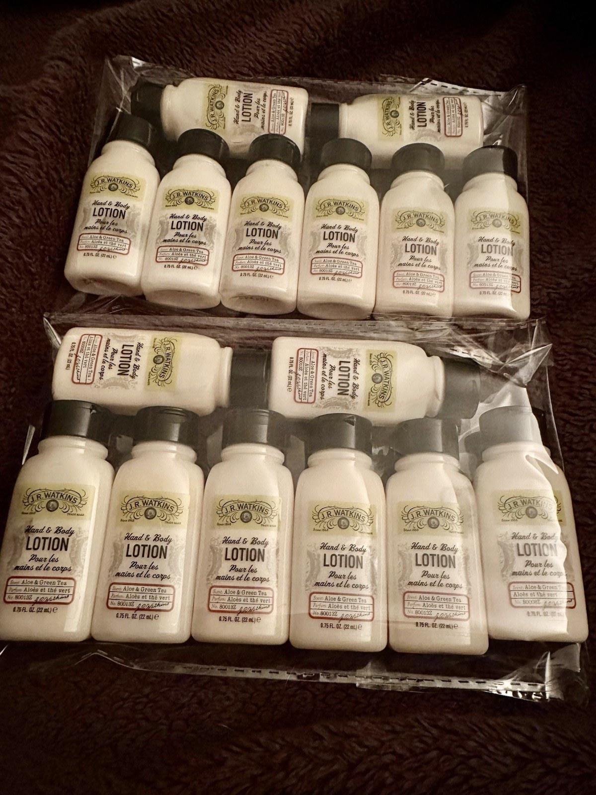 24 PCs Lot J.R. Watkins Travel Size .75 Fl Oz Each Aloe Gree