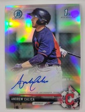 2017 Bowman Chrome  Andrew Calica #CPA-ACA 1st Bowman REFRACTOR Auto #/499