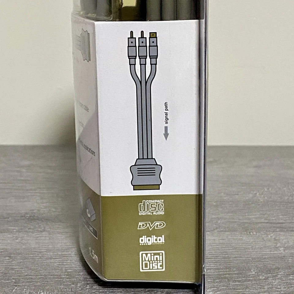 Techlink 2 RCA + S-VHS To Scart 1.5M Meter Cable Video TV DVD Brand New & Sealed - Image 3 of 4