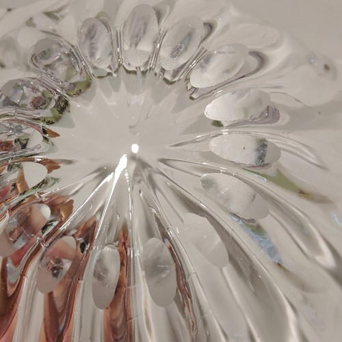 Centrotavola decorativo trasparente con manici a spruzzo ciotola in vetro artistico - Foto 16 di 16