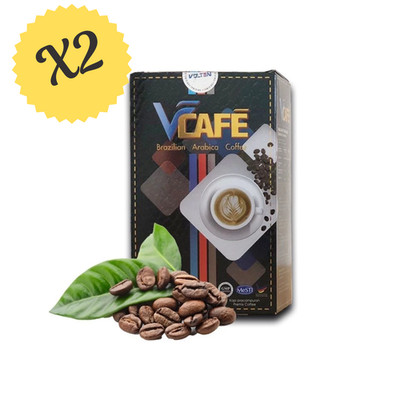 2x VOLTEN VCAFE Brazilian Arabica Coffee Black Ginger Roasted Ginger Antioxidant
