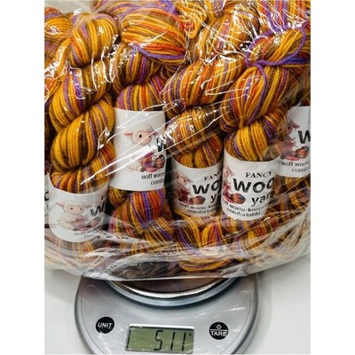 10 NEW Fancy Wool Yarn 500+g 85% Australian Wool 10% Camel 5% Anti-Pilling Fiber