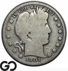 1901-S Barber Half Dollar