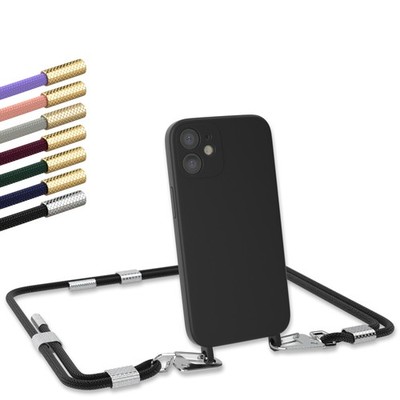 EAZY CASE für Apple iPhone 12 Mini Handyhülle zum Umhängen Tasche mit Band Kette