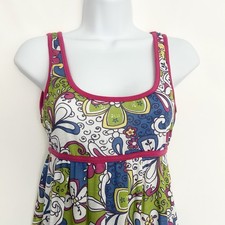 Vintage Y2K Wet Seal Whimsical Babydoll Dress Juniors L (Women S/M) Psychedelic