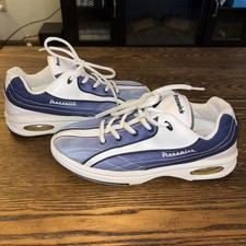 Brunswick Women  s Size 10 Slide Rite Bowling Shoes BLOOM K536-8 Navy White