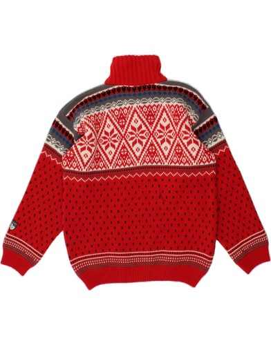 Suéter Jersey F.LLI CAMPAGNOLO Niños Cremallera Cuello 13-14 Años Rojo Fair Isle AP16 - Imagen 2 de 3