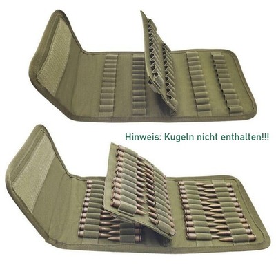 100Runden Faltbare Munition Beutel Gewehr Kugelpatrone für .30-30 30-06 .308 cal