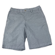 Lululemon Men's ABC Shorts Blue Size 30 Preppy Chino Side Zip Back Snap Pockets