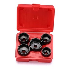 5 Pieces 3/8" Drive Low Profile Oil Filter Socket Set - Oil Filter Cap - 5 PCS