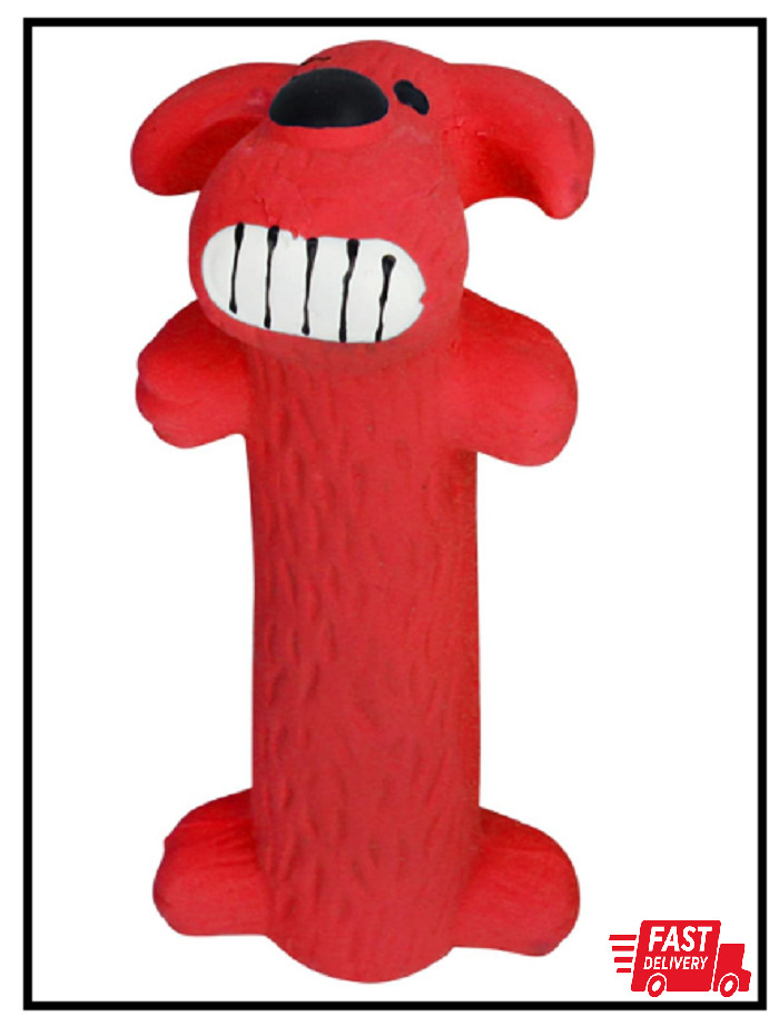 Multipet Original Loofa Latex Dog Toy - Squeaky Toy for All 