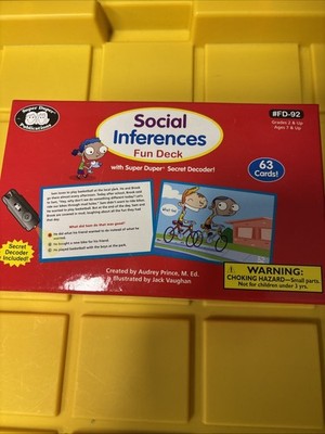 Social Inferences Fun Deck With Super Duper Secret Decoder