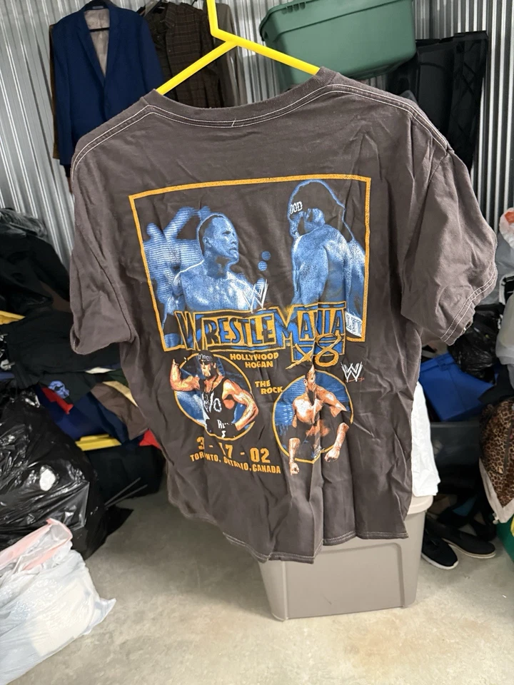 WWE WrestleMania X8 The Rock vs Hollywood Hogan Graphic Tee – Ripple Junction L - Image 4 of 4