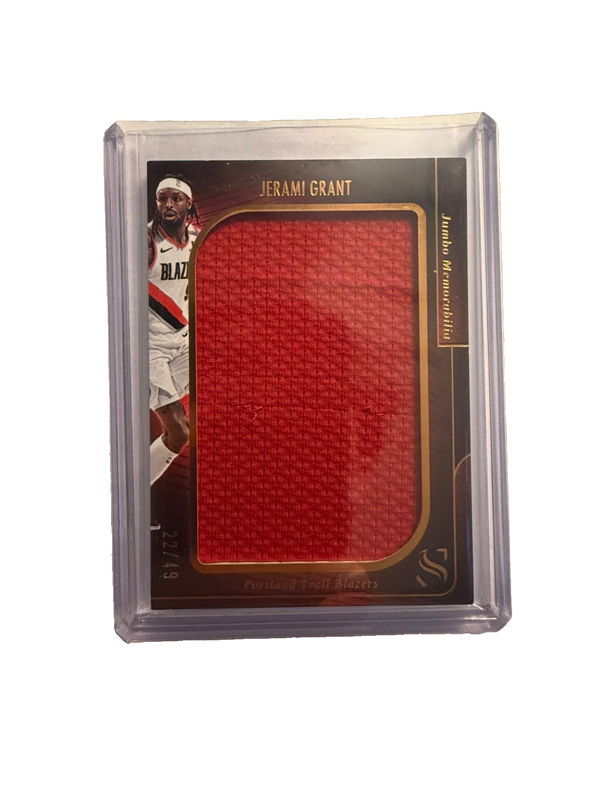 2024-25 Panini Silhouette Jumbo Memorabilia /49 Jerami Grant #JM-JGR
