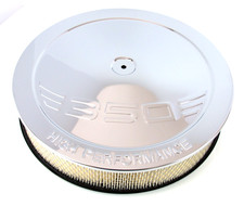 14 Round 350 High Performance Chrome Air Cleaner Filter Flat Base Sbc 350 14 Round 350 High Performance Chrome Air Cleaner Filter Flat Base Sbc 350