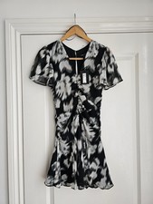 River Island, woman's lovely ruched mini summer occasion party dress size 6. New