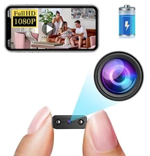 Smallest Wireless Wifi Battery Cameras,HD1080P Mini Security Camera with Vide...