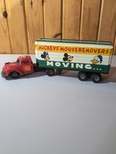 Linemar Mickey Mouse Movers Semi Truck Friction Toy