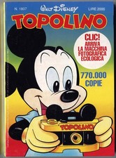 [609] TOPOLINO ed. Mondadori 1990 n. 1807 stato Edicola